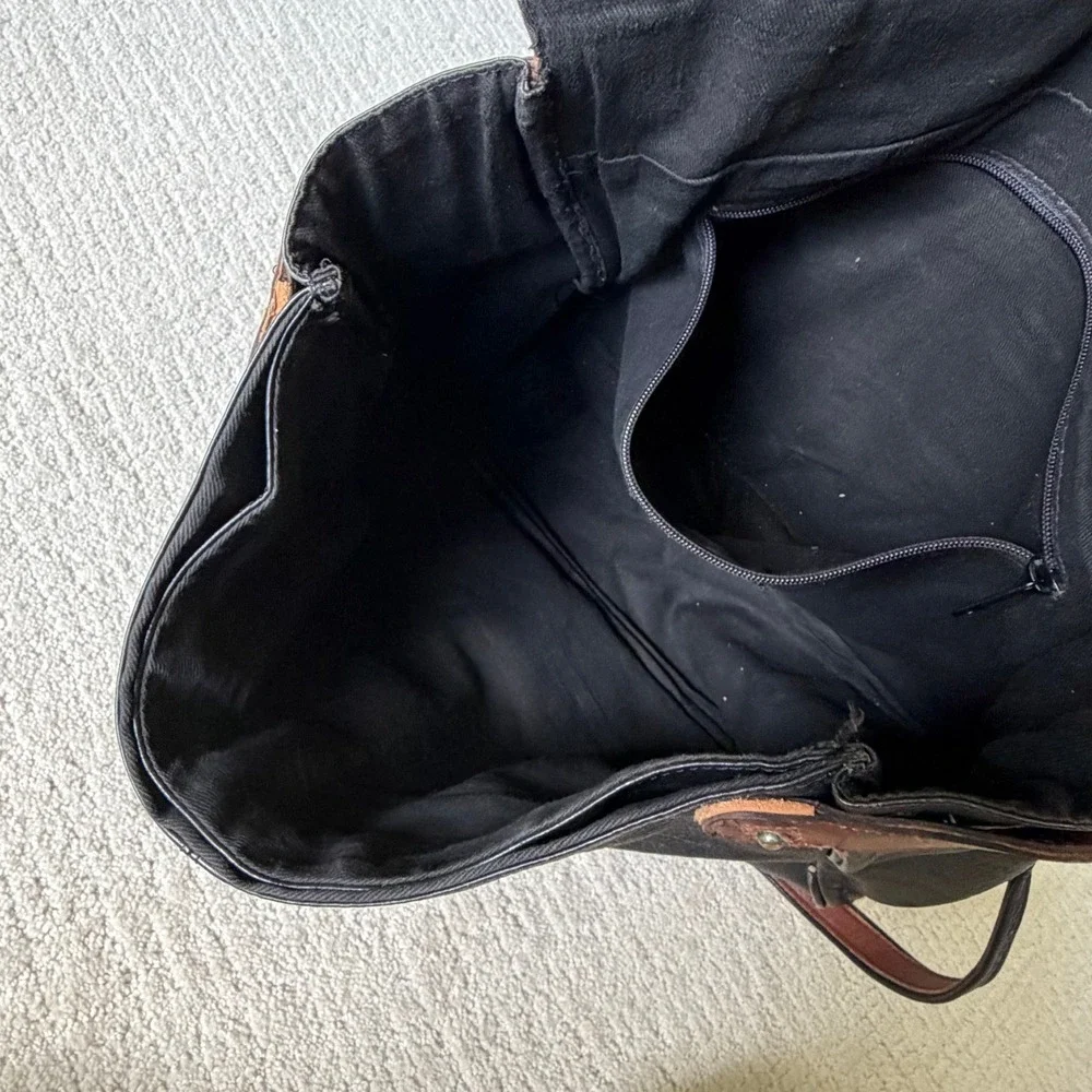 Wilsons Leather Messenger Bag Brown Black Leather Crossbody Satchel Laptop Bag